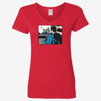 Ladies' Heavy Cotton™ V-Neck T-Shirt Thumbnail