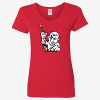 Ladies' Heavy Cotton™ V-Neck T-Shirt Thumbnail