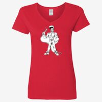 Ladies' Heavy Cotton™ V-Neck T-Shirt Thumbnail