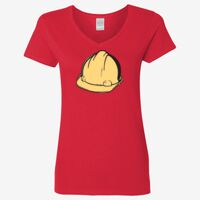 Ladies' Heavy Cotton™ V-Neck T-Shirt Thumbnail