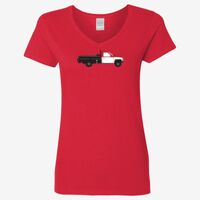 Ladies' Heavy Cotton™ V-Neck T-Shirt Thumbnail