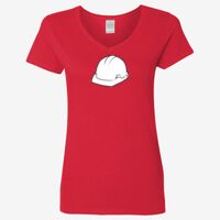 Ladies' Heavy Cotton™ V-Neck T-Shirt Thumbnail