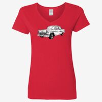 Ladies' Heavy Cotton™ V-Neck T-Shirt Thumbnail