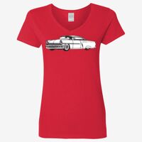Ladies' Heavy Cotton™ V-Neck T-Shirt Thumbnail